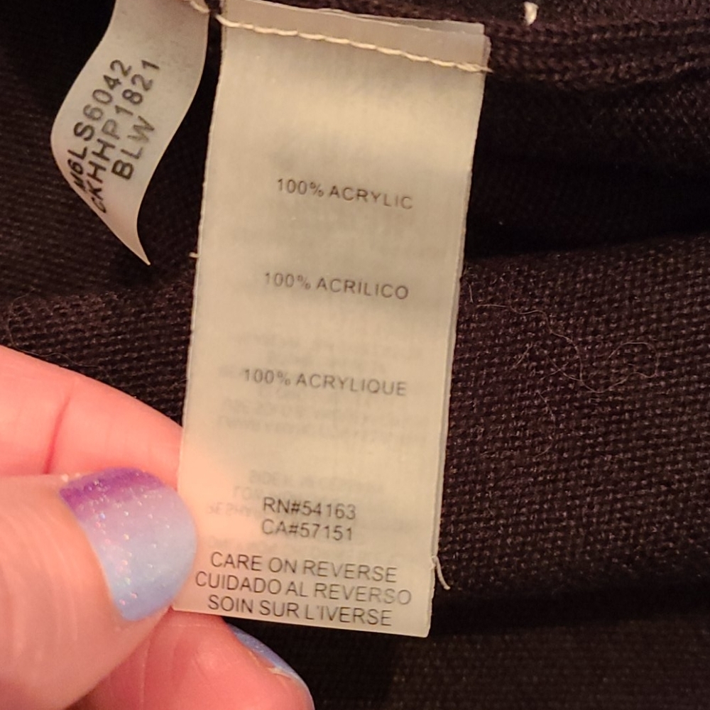 Calvin Klein Colorblock mockneck Top - Picture 6 of 7